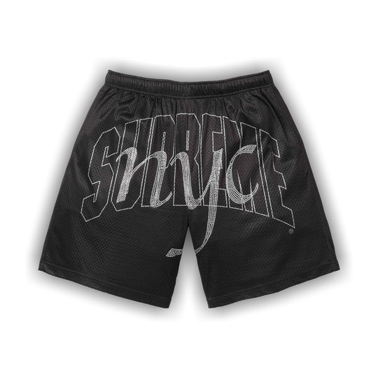 Supreme Rhinestone Mesh Short Black