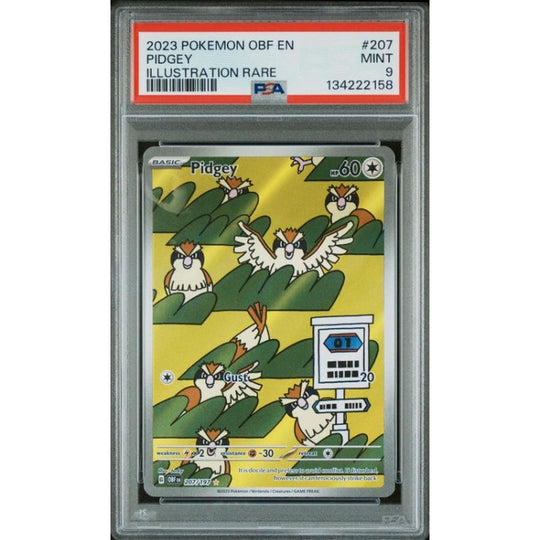 2023 POKEMON OBF EN-OBSIDIAN FLAMES ILLUSTRATION RARE #207 PIDGEY