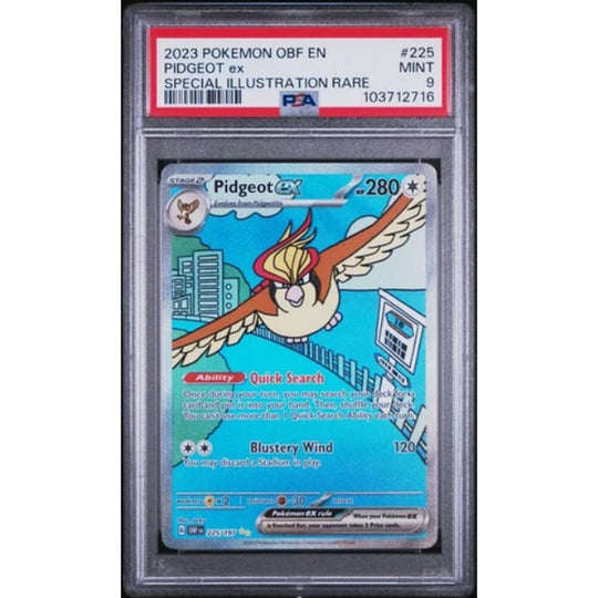 2023 POKEMON OBF EN-OBSIDIAN FLAMES SPECIAL ILLUSTRATION RARE PIDGEOT EX