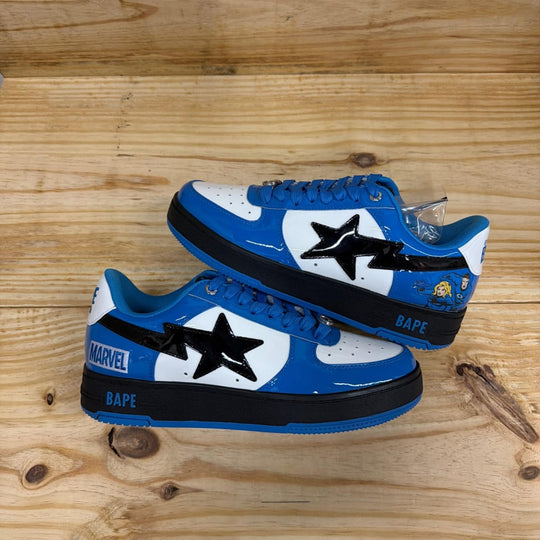 A Bathing Ape Bape Sta Marvel The Fantastic Four Mr. Fantastic & Invisible Woman Size 8.5M (Lightly Worn)