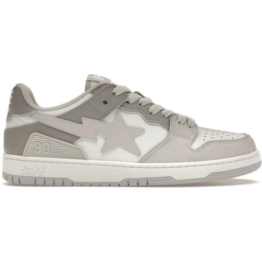 A Bathing Ape Sk8 Sta #5 White Grey