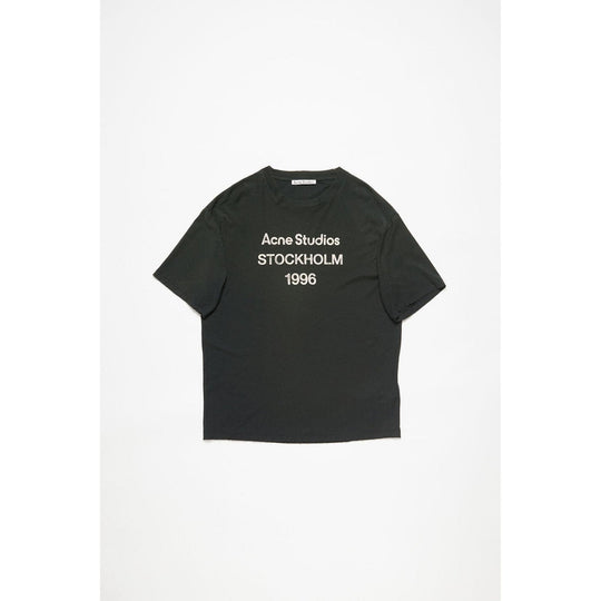 Acne Studios Relaxed Fit Logo T-Shirt Faded Black