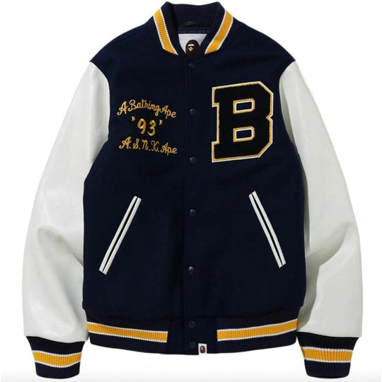 BAPE Varsity Jacket Navy
