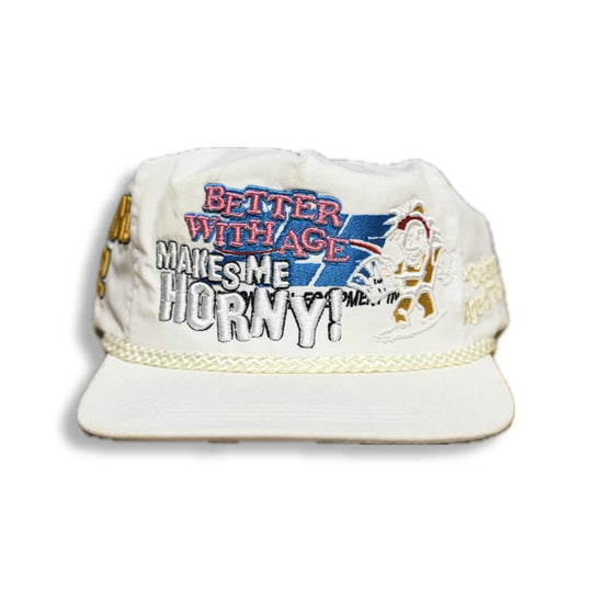Better With Age Nowhere Vintage Hat White