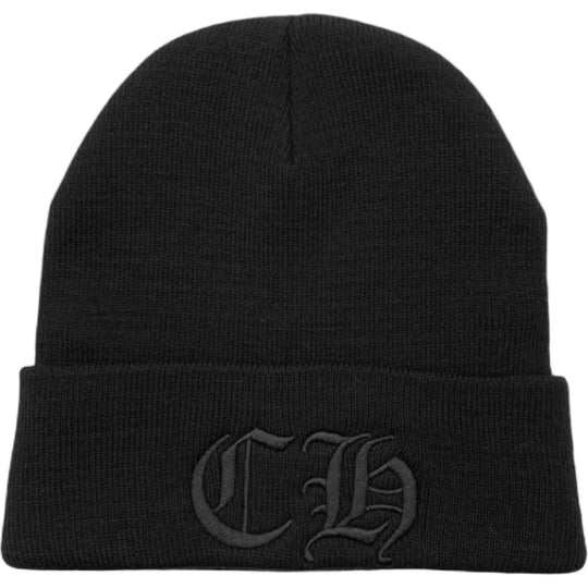 Chrome Hearts CH Embroidered Beanie Black