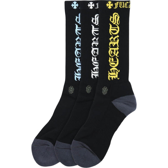 Chrome Hearts CH Logo Socks (3-Pack) Multi