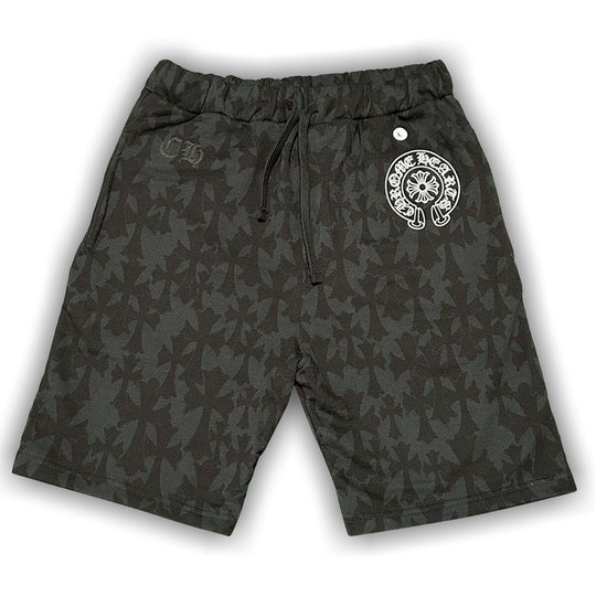 Chrome Hearts Cemetery Cross Sweatshorts 'Black'