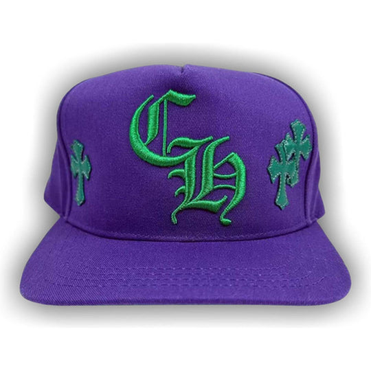 Chrome Hearts Cross Patch Trucker Hat 'Purple/Green'
