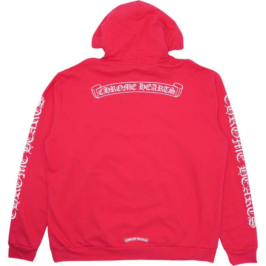 Chrome Hearts Scroll Online Exclusive Hoodie Red