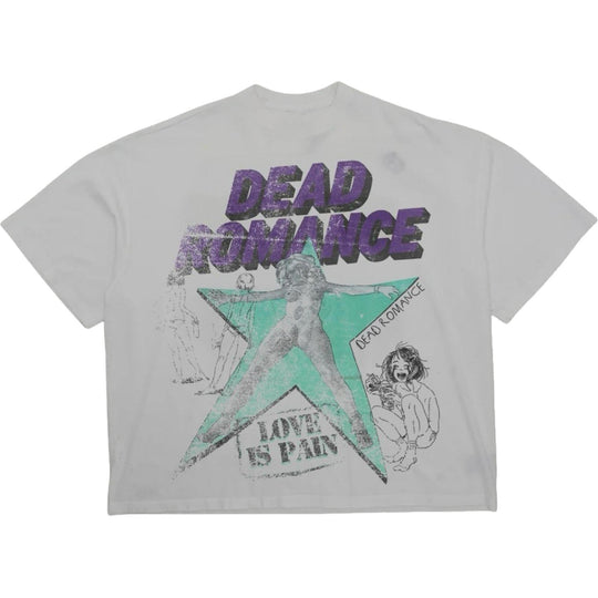 Dead Romance Love Is Pain Tee (White/Teal/Purple)