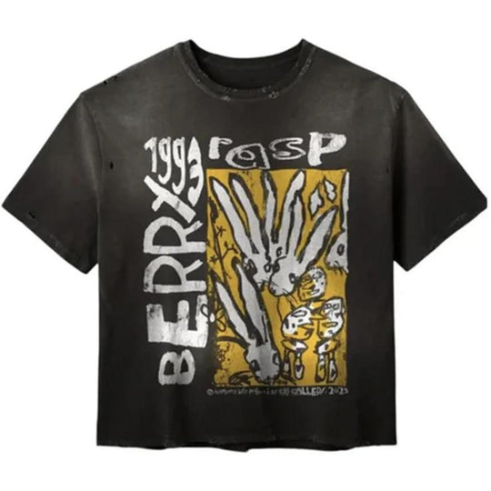 GV Gallery Raspberry HIlls Code 77 Tee Black