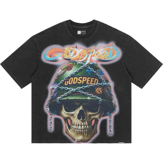 Godspeed Badges Of Honor T-Shirt Black Wash