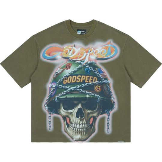 Godspeed Badges of Honor T-Shirt Military Green