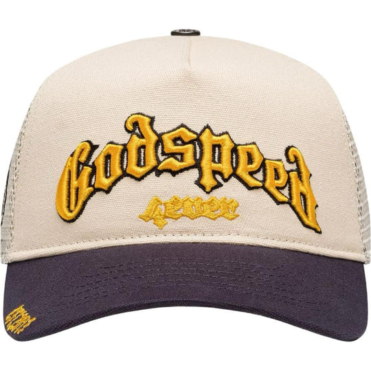 Godspeed GS Forever Trucker Hat Bone/Yellow/Navy