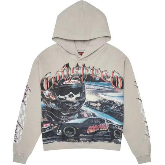 Godspeed Le Denier Hoodie Stone Grey