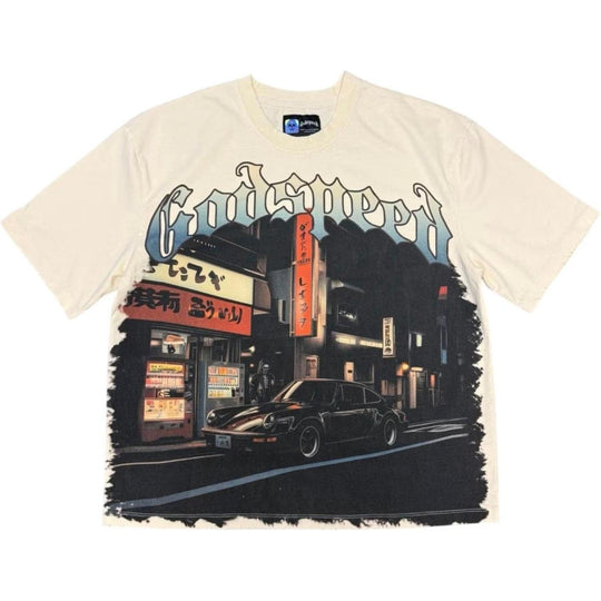 Godspeed Pit Stop Toyko T-Shirt Bone