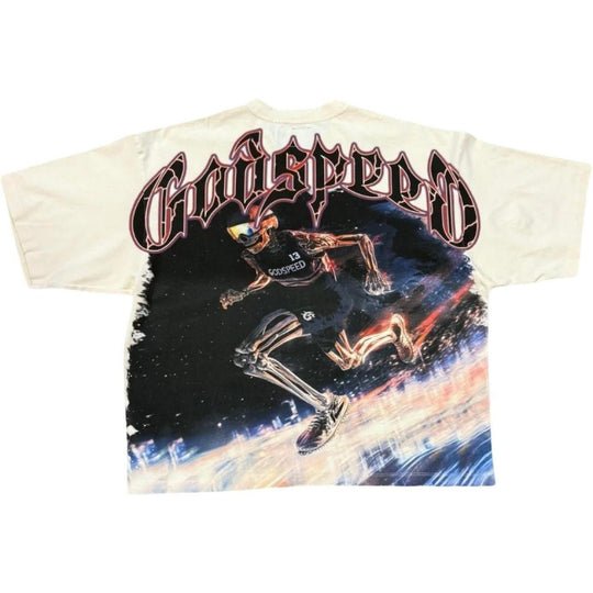 Godspeed Run Club Tee Bone