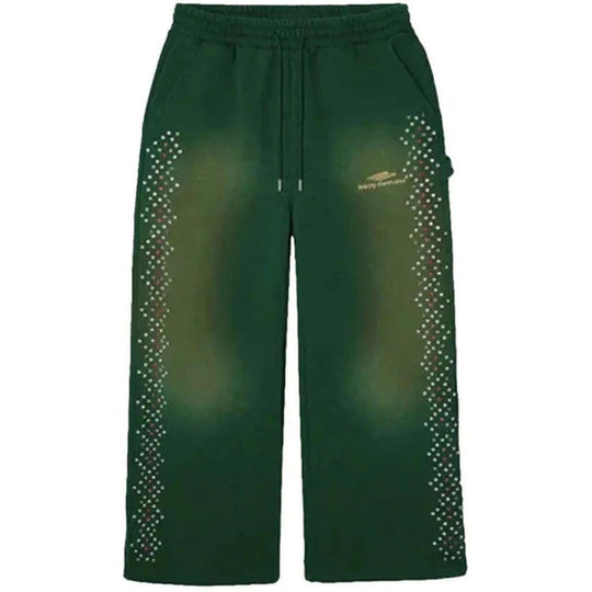 HMDD Crystal Sweatpants Green