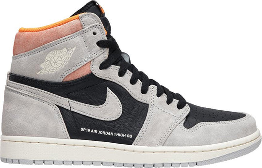 Jordan 1 Retro High Neutral Grey Hyper Crimson