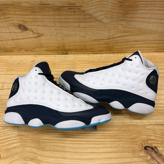 Jordan 13 Retro Obsidian Powder Blue White Size 8.5M (Lightly Worn)