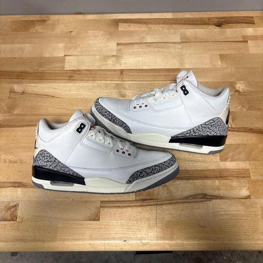 Jordan 3 Retro White Cement Reimagined Size 9M (Moderately Worn)