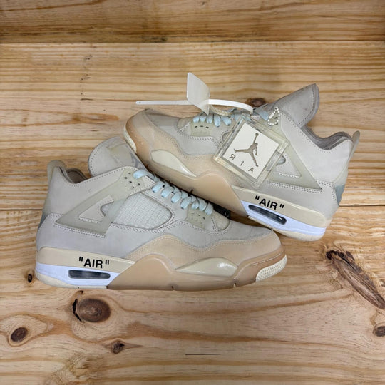 Jordan 4 Retro Off-White Sail (Women's) Size 9M (10.5W) (Lightly Worn)