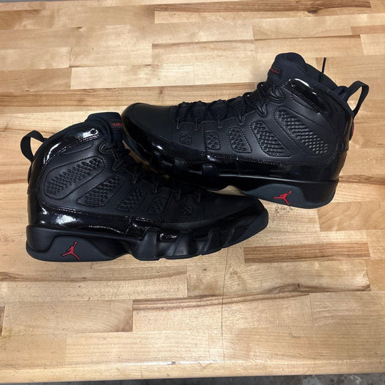 Jordan 9 Retro Bred Patent Size 11M (Moderately Worn)
