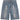 Kapital 14oz Studs Remake Denim Shorts Light Wash