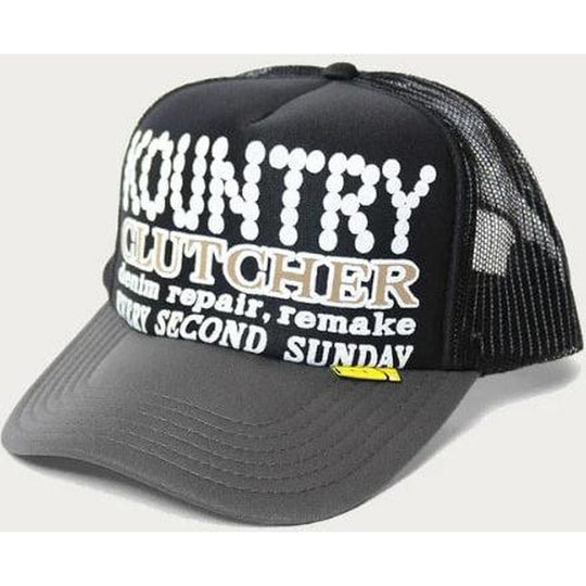 Kapital Kountry Pearl Clutcher Trucker Hat Black/Gray