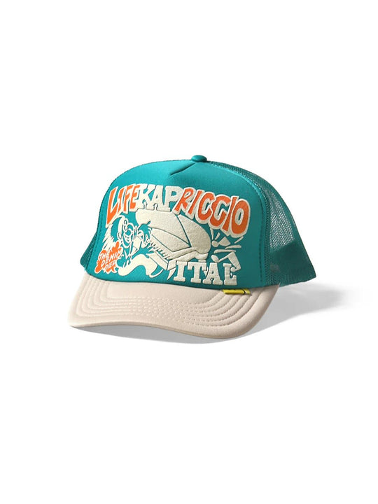 Kapital Life Kapriccio Trucker Hat Turquoise