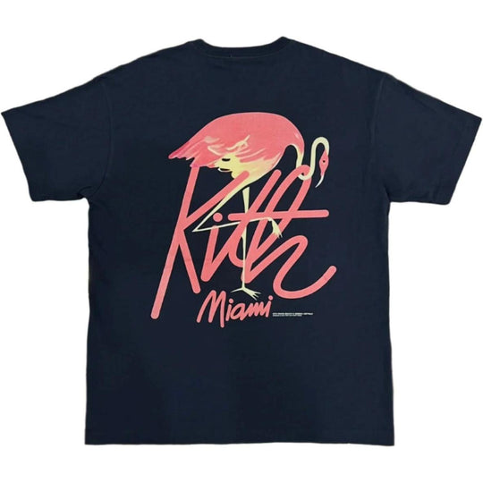 Kith Miami Flamingo Script Tee Nocturnal
