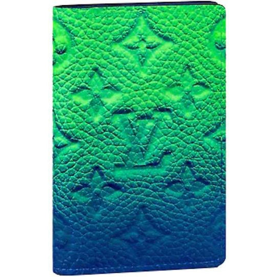 Louis Vuitton Pocket Organizer Taurillon Illusion Blue/Green