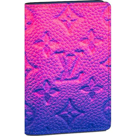 Louis Vuitton Pocket Organizer Taurillon Illusion Blue/Pink