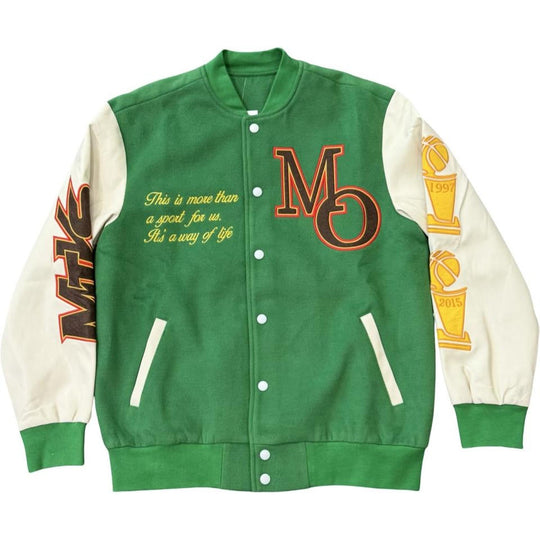MTVS Best In The Game Varsity Jacket Green