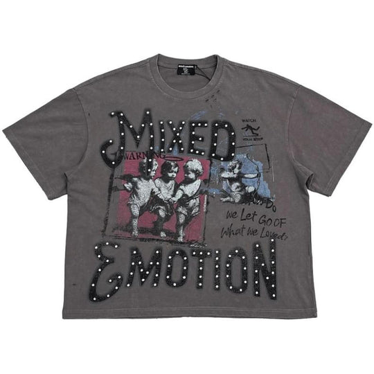 MIxed Emotions Friends Tee Grey