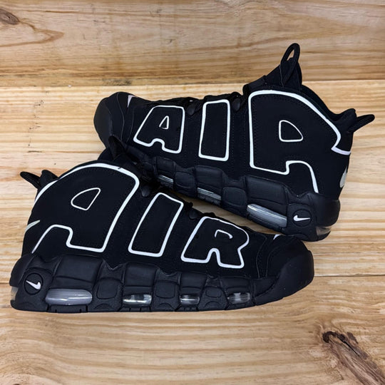 Nike Air More Uptempo Black White Size 10M (Lightly Worn)