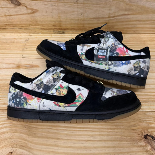 Nike SB Dunk Low Supreme Rammellzee Size 12M (Lightly Worn)
