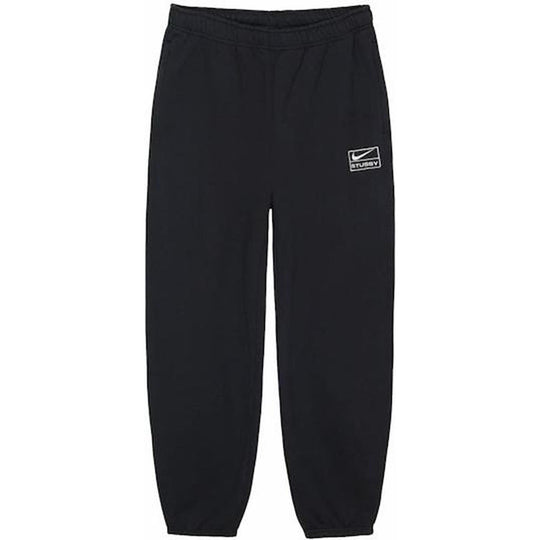 Nike x Stussy Stone Washed Fleece Sweatpants (FW23) Black