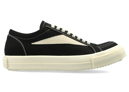 Rick Owens DRKSHDW Temple Vintage Low Sneaks Black Milk Denim