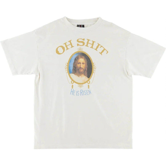 Saint Mxxxxxx Oh Shit T-Shirt Vintage White
