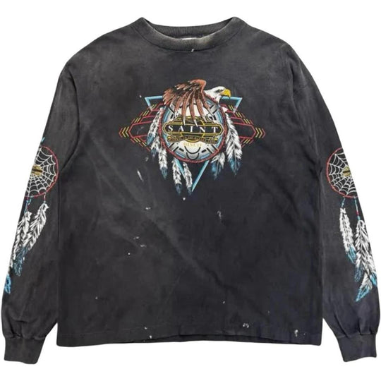 Saint Mxxxxxx Saint Disco Long-Sleeve Tee Black