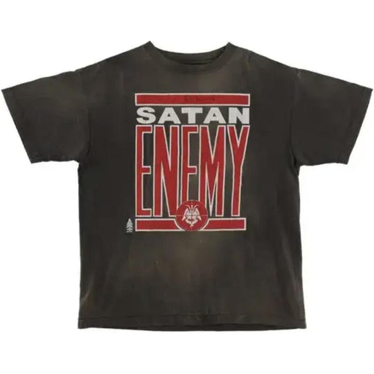 Saint Mxxxxxx Saint Enemy Tee Black Red