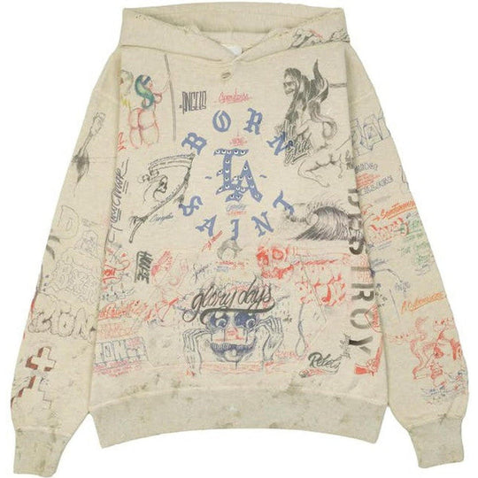 Saint Mxxxxxx x Born and Raised Graffiti Hoodie