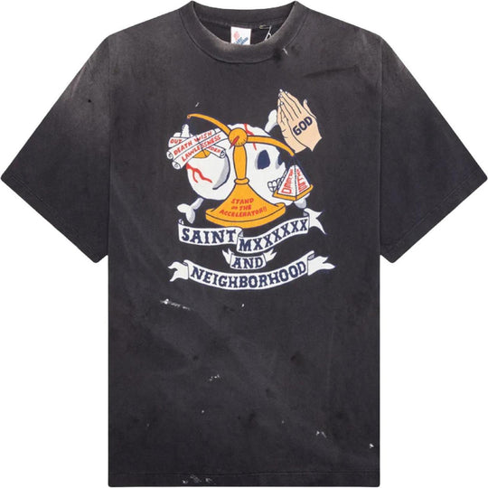 Saint Mxxxxxx x Neighborhood Pray Tee Black