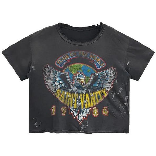 Saint Vanity 1984 Baby T-Shirt Washed Black
