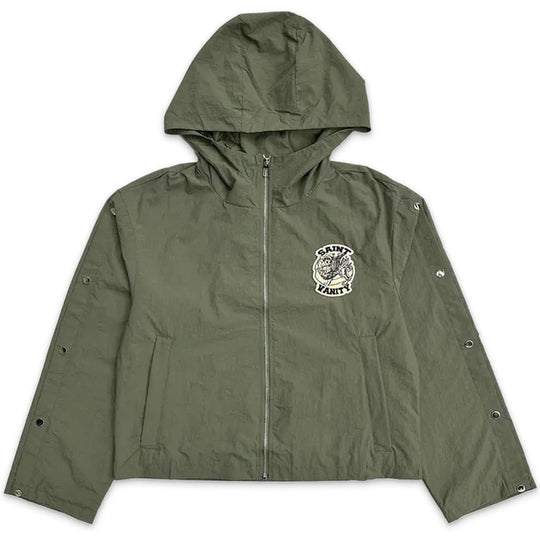 Saint Vanity Nylon Cargo Jacket Green