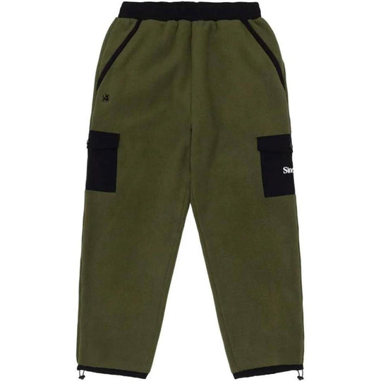 Sinclair Cargo Pocket Fleece Pants Olive