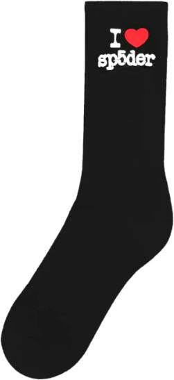 Sp5der Souvenir Socks Black
