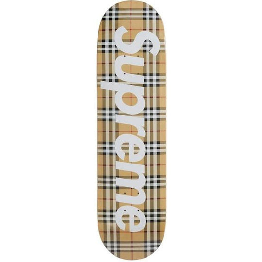Supreme Burberry Skateboard Deck Beige