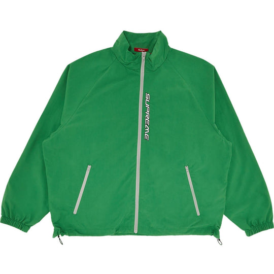 Supreme Contrast Zip Track Jacket Green